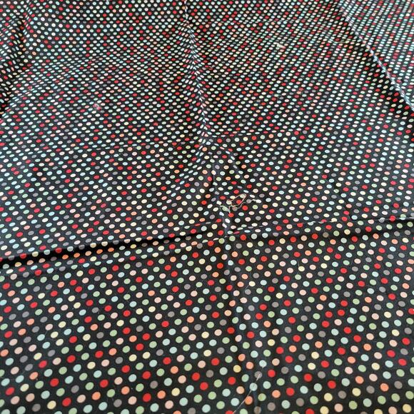 Brother Sister Studio Polka Dot Fabric Remnant 64x44 Quilting Cotton Black - Picture 7 of 10